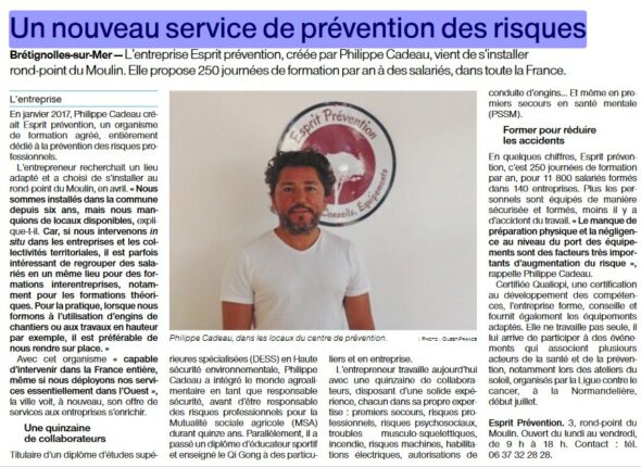 On parle de nous sur Ouest France
